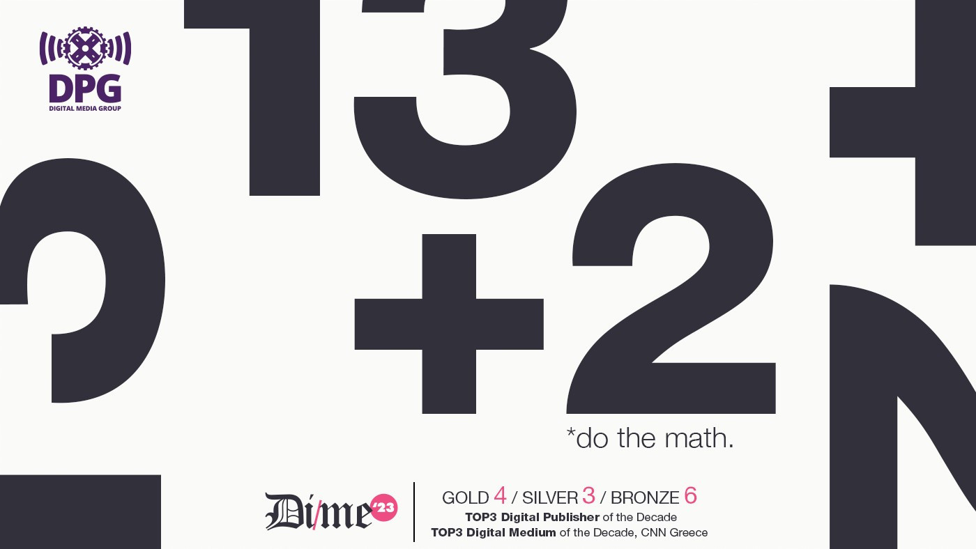 Κορυφαίες διακρίσεις για την DPG Digital Media Group  στα DIME Awards 2023