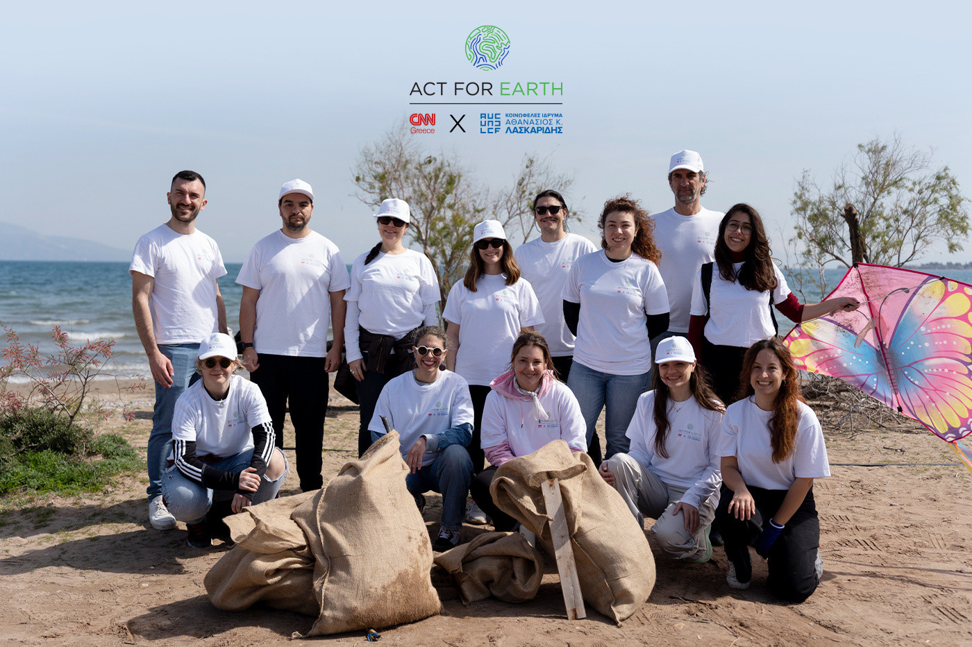 The initiative “ACT FOR EARTH” is continued with the second beach cleanup at Agios Konstantinos bay